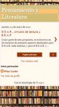 Mobile Screenshot of pensamientoyliteratura2011.blogspot.com
