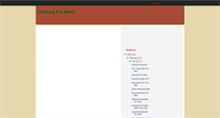 Desktop Screenshot of clothingformens.blogspot.com