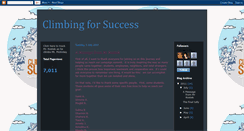 Desktop Screenshot of climbingforsuccess.blogspot.com