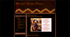 Desktop Screenshot of myfavoritenovenaprayers.blogspot.com