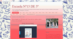 Desktop Screenshot of escuela15de5.blogspot.com