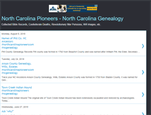 Tablet Screenshot of northcarolinapioneers.blogspot.com