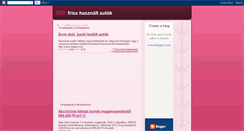 Desktop Screenshot of friss-hasznaltautok.blogspot.com