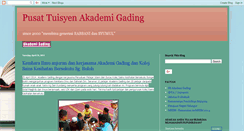 Desktop Screenshot of akademigading.blogspot.com
