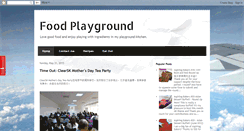 Desktop Screenshot of foodplayground.blogspot.com