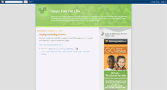 Desktop Screenshot of happykidsforlife.blogspot.com