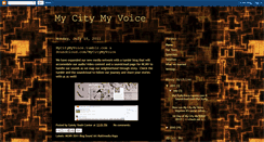 Desktop Screenshot of mycitymyvoice.blogspot.com