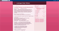 Desktop Screenshot of lowongankerja7004.blogspot.com