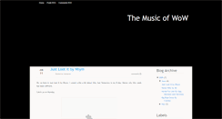 Desktop Screenshot of musicofwow.blogspot.com