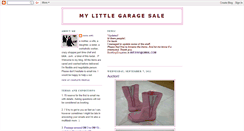 Desktop Screenshot of mylittlegaragesale.blogspot.com