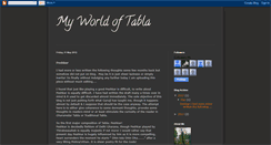 Desktop Screenshot of mytablaworld.blogspot.com