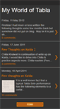 Mobile Screenshot of mytablaworld.blogspot.com