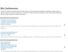 Tablet Screenshot of bioeventslist.blogspot.com