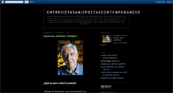 Desktop Screenshot of entrevistasamispoetascontemporaneos.blogspot.com