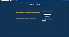 Desktop Screenshot of braintumornote.blogspot.com