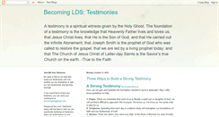 Desktop Screenshot of becomingldstestimonies.blogspot.com