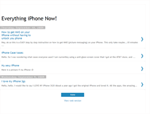 Tablet Screenshot of everythingiphonenow.blogspot.com