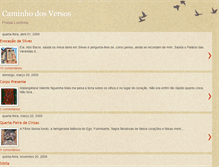 Tablet Screenshot of caminhodosversos.blogspot.com