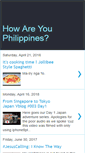 Mobile Screenshot of howareyouphilippines.blogspot.com