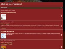 Tablet Screenshot of mkting-internacional.blogspot.com