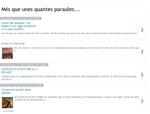 Tablet Screenshot of mesqueunesquantesparaules.blogspot.com
