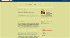 Desktop Screenshot of heathers-closetspace.blogspot.com