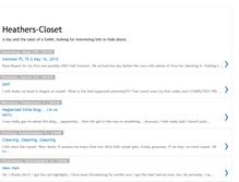 Tablet Screenshot of heathers-closetspace.blogspot.com