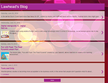 Tablet Screenshot of lawheadsblog.blogspot.com