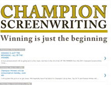 Tablet Screenshot of championscreenwriting.blogspot.com