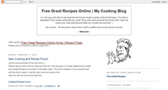 Desktop Screenshot of free-great-recipes.blogspot.com