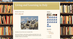 Desktop Screenshot of livingandlearninginitaly.blogspot.com