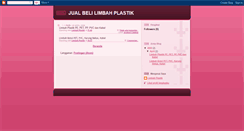 Desktop Screenshot of jualbelilimbahplastik.blogspot.com