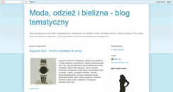 Desktop Screenshot of modaibielizna.blogspot.com