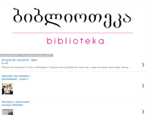 Tablet Screenshot of bibliotekiwgruzji.blogspot.com