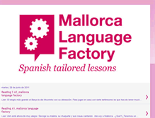 Tablet Screenshot of mallorcalanguagefactory.blogspot.com