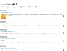 Tablet Screenshot of investingingoldtips.blogspot.com