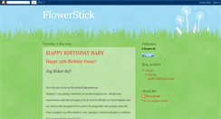 Desktop Screenshot of flowerstick.blogspot.com