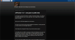 Desktop Screenshot of lifttracker.blogspot.com