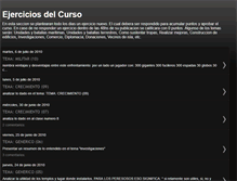 Tablet Screenshot of ejercicios-del-curso.blogspot.com