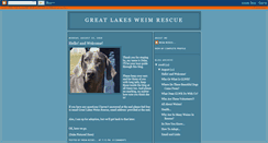 Desktop Screenshot of greatlakesweimrescue.blogspot.com