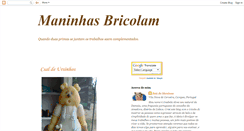 Desktop Screenshot of maninhasbricolam.blogspot.com