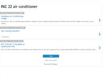 Tablet Screenshot of pac-22-air-conditioner.blogspot.com