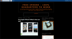 Desktop Screenshot of free-apple-iphones.blogspot.com