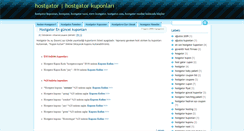 Desktop Screenshot of hostgatorkuponlari.blogspot.com