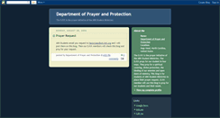 Desktop Screenshot of departmentofprayerandprotection.blogspot.com