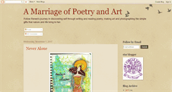 Desktop Screenshot of amarriageofpoetryandart.blogspot.com