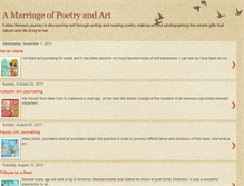 Tablet Screenshot of amarriageofpoetryandart.blogspot.com