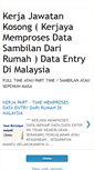 Mobile Screenshot of kerjadata.blogspot.com