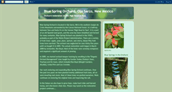 Desktop Screenshot of bluespringorchard.blogspot.com