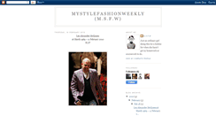 Desktop Screenshot of mystylefashionweekly.blogspot.com